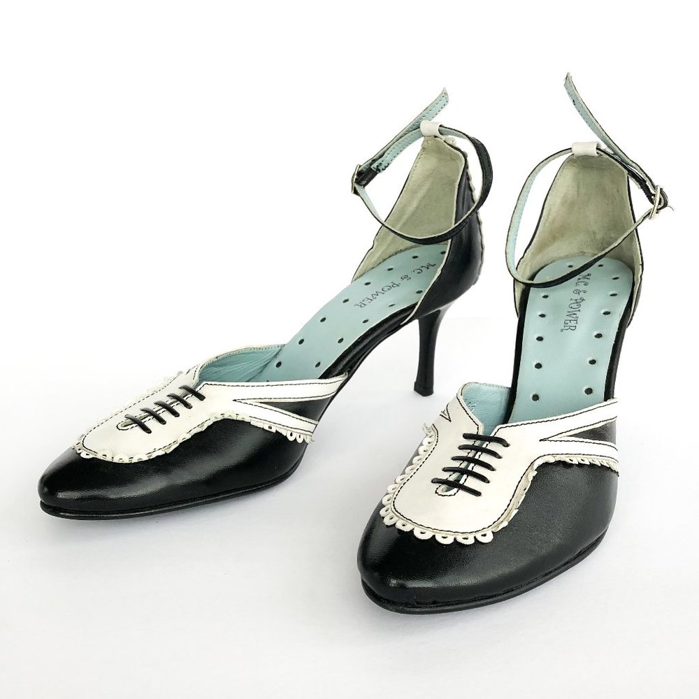 D'Orsay-Inspired Ankle Strap Pump